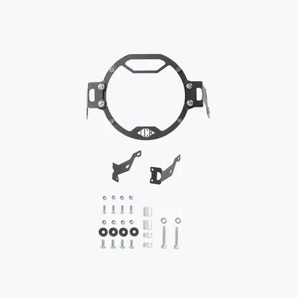 LCB Oculus Headlight Shield for Hero XPulse – Black Mild Steel & Polycarbonate Protector