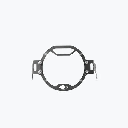 LCB Oculus Headlight Shield for Hero XPulse – black mild steel and clear polycarbonate headlight protection cover.