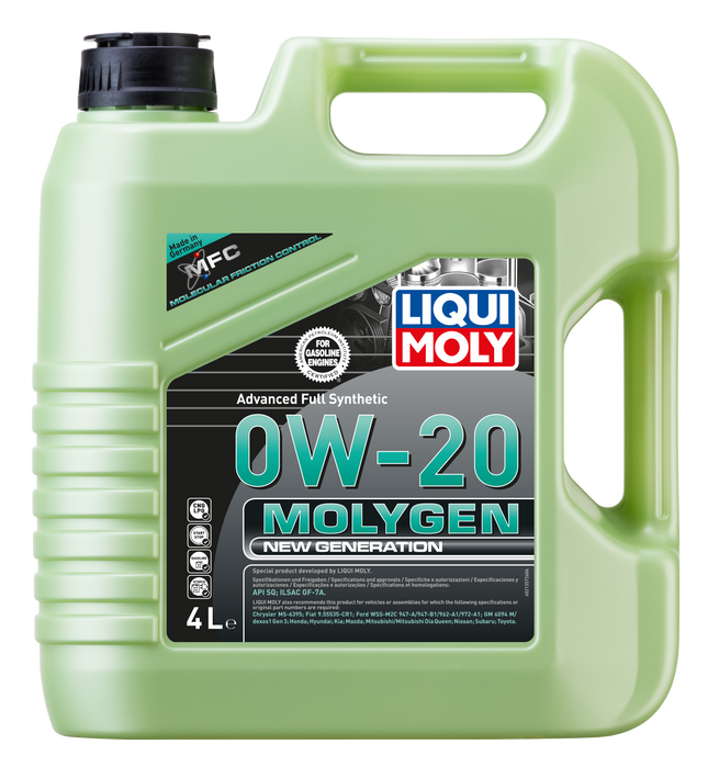 Liqui Moly Molygen New Generation 0W-20 engine oil 4 litre