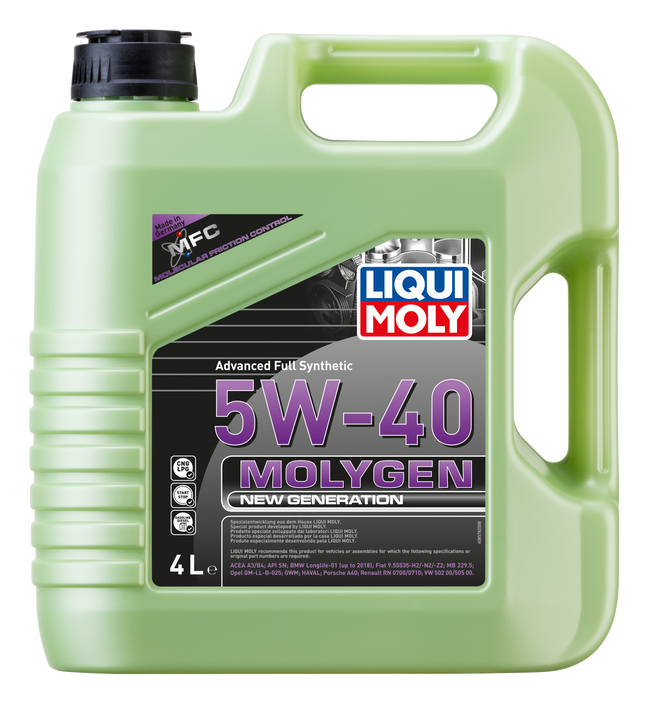 Liqui Moly Molygen New Generation 5W-40 engine oil 4 litre