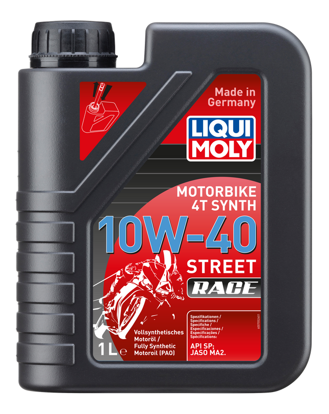 Liqui Moly Motorbike 4T Synth 10W-40 Street Race fully synthetic engine oil 1 litre