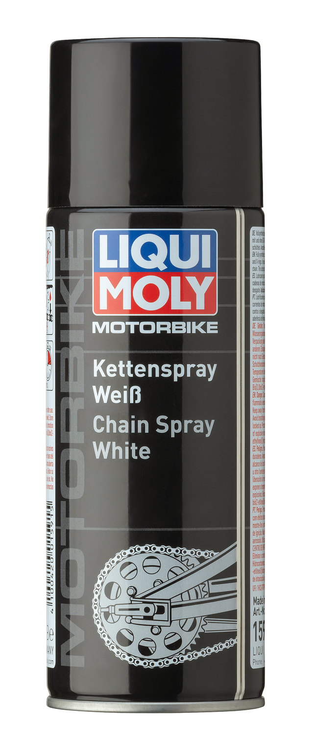 Liqui Moly Motorbike Chain Spray White high-performance chain lube 400 ml