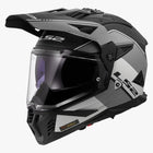 LS2 MX436 Pioneer II Rally Matt Gray Black adventure helmet