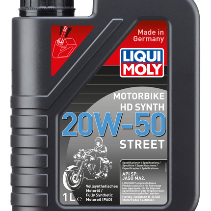 Liqui Moly Motorbike HD 20W-50 Street synthetic technology engine oil 1 litre