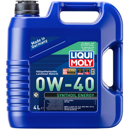 Liqui Moly Synthoil Energy 0W-40 fully synthetic engine oil 4 litre