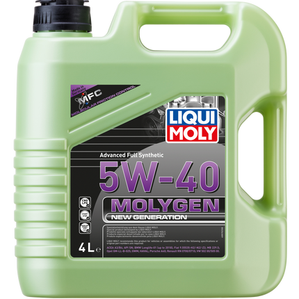 Liqui Moly Molygen New Generation 5W-40 engine oil 4 litre