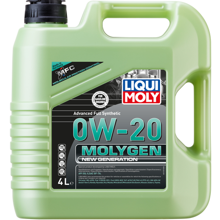 Liqui Moly Molygen New Generation 0W-20 engine oil 4 litre