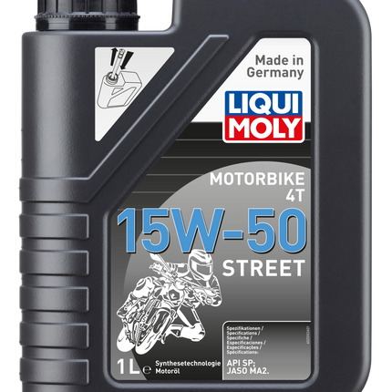 Liqui Moly Motorbike 4T 15W-50 Street synthetic engine oil 1 litre
