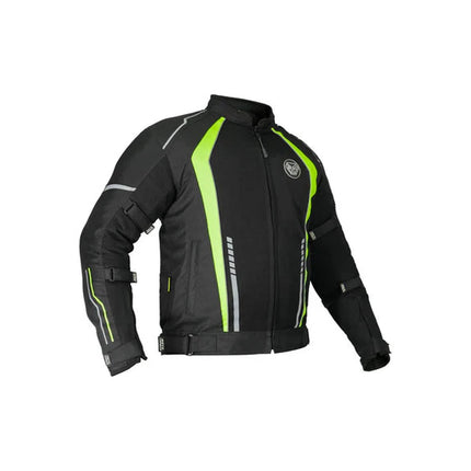 moto torque blade pro riding jacket cyber neon green