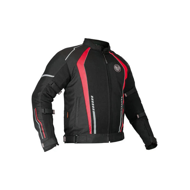 moto torque blade pro riding jacket raging red