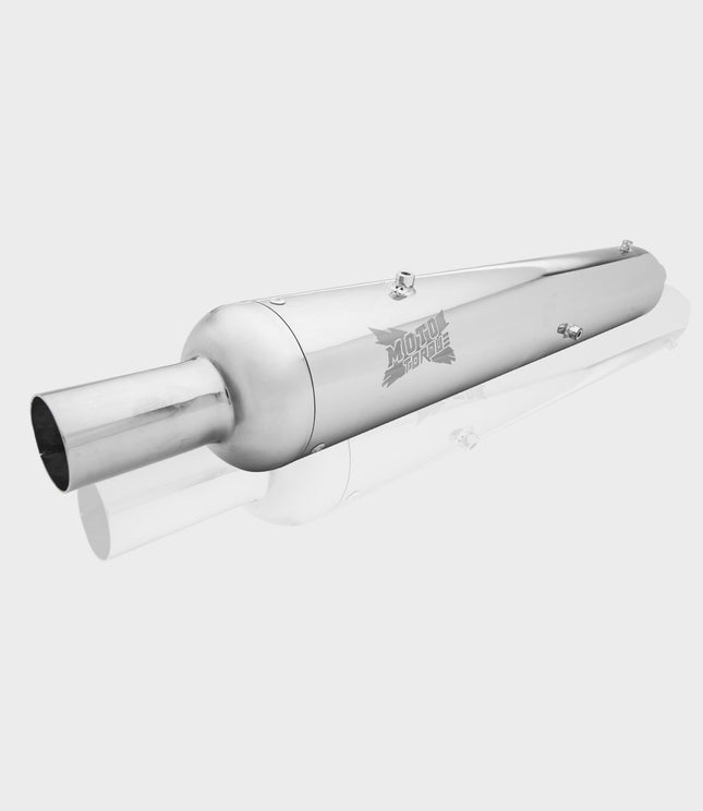 Moto Torque Replica Chrome Exhaust BS6 chrome finish motorcycle exhaust