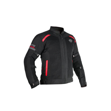 moto torque vento riding jacket raging red