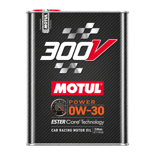 Motul 300V Power 0W-30 Ester Core fully synthetic racing car engine oil 2L