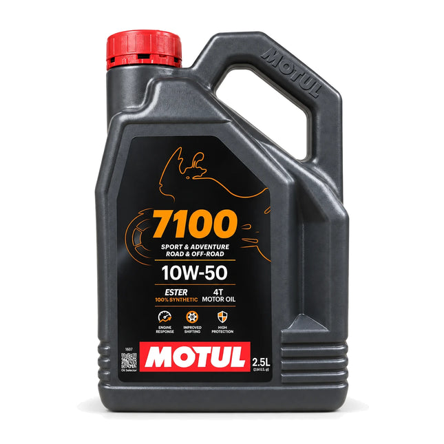 Motul 7100 4T 10W-50 100% synthetic ester engine oil 2.5L for Royal Enfield 650, KTM 390 and Himalayan 450