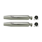 NGage PROPELLEX slip-on exhaust pair in chrome for Royal Enfield Super Meteor 650, Shotgun 650 and Classic 650