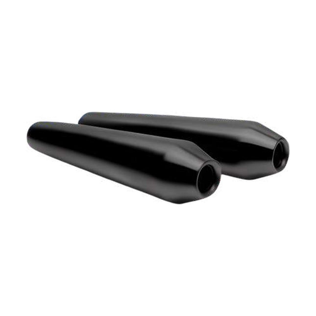 NGage ROXOR slip-on exhaust pair in black textured for Royal Enfield Interceptor 650 and Continental GT 650