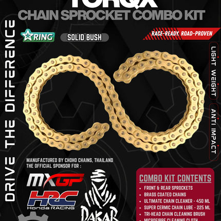 NGage TORQX chain sprocket combo kit catalogue page listing kit contents