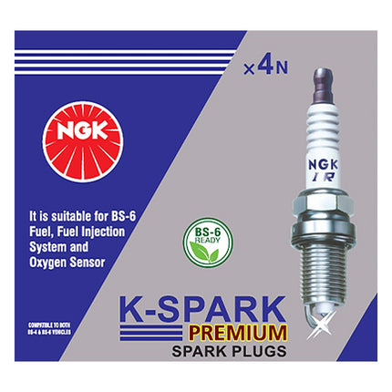 NGK K-Spark Premium iridium spark plug box, pack of 4, BS-6 ready