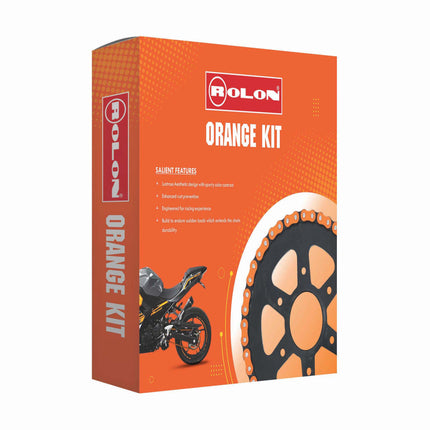 Rolon Orange Kit chain and sprocket kit box