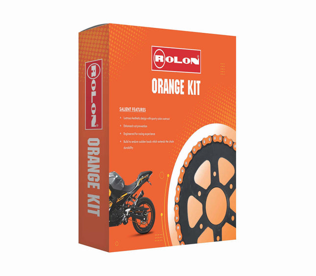 Rolon Orange Kit chain and sprocket kit box