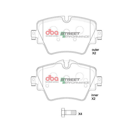DBA Brake Pads for Porsche old Cayenne 3.0 Tdi before 2010 9PA