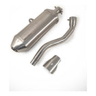 Powerage slip-on exhaust with mid pipe and heat shield for Hero XPulse 210