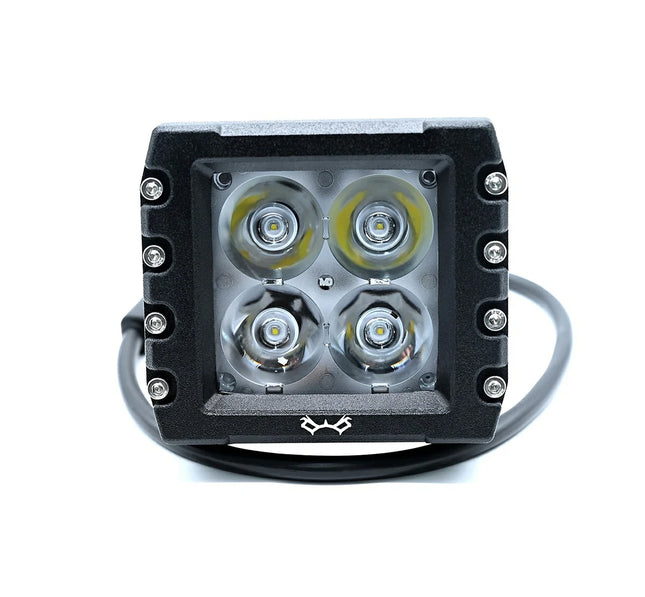 Maddog Delta performance auxiliary lights – compact 30W LED pods with 6400 lumens output and aluminum housing.