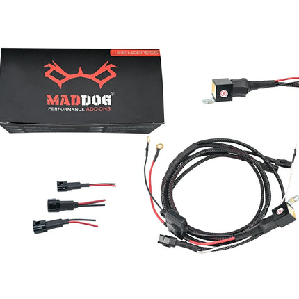 Maddog Standard Wire Harness – Waterproof 100W Motorcycle Auxiliary Light Wiring Kit