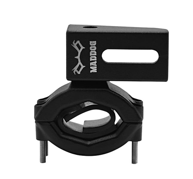 Maddog Light Mounts for Crash Bars – 18mm to 38mm Fit | Adjustable Motorcycle Auxiliary Light Clamps