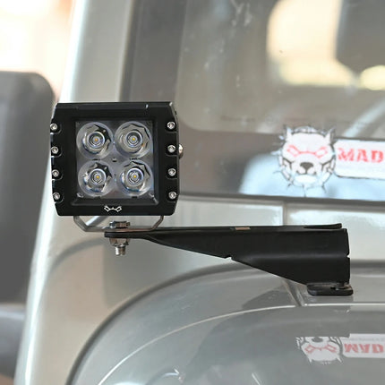 Maddog Thar Bonnet Clamp – Steel LED Light Mounts for Mahindra Thar