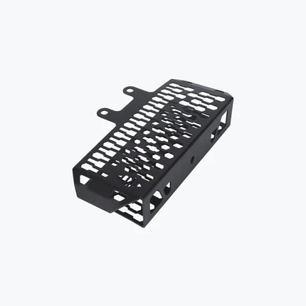 LCB Radiator Grill Black for Royal Enfield Himalayan – durable mild steel radiator protection accessory.