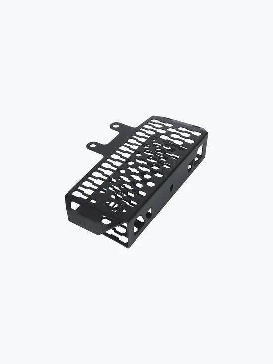 LCB Radiator Grill Black for Royal Enfield Himalayan – durable mild steel radiator protection accessory.