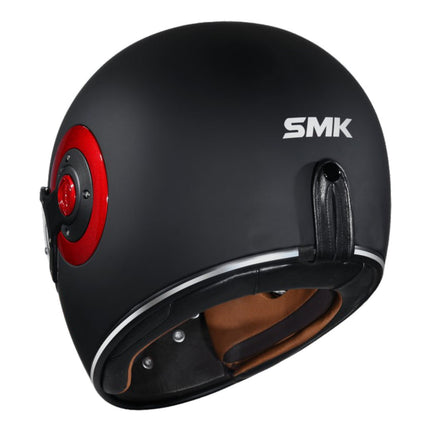 SMK Retro Full Face Helmet - rear view