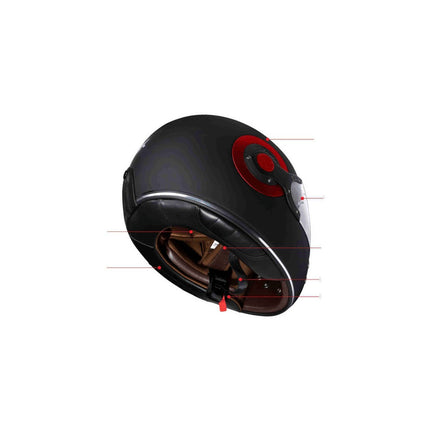 SMK Retro Full Face Helmet - technical features