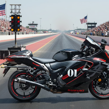 Barrel Outlaw 2.0 Exhaust for Suzuki Hayabusa (Gen 3) with Link Pipe - image 2
