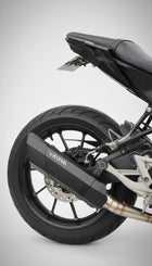 Barrel Rogue exhaust Yamaha MT15 black with bend pipe