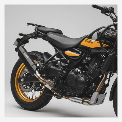 Royal Enfield Himalayan 411 with Barrel Rogue 2.0 performance exhaust
