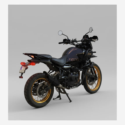 Royal Enfield Himalayan 411 with Barrel Rogue 2.0 performance exhaust