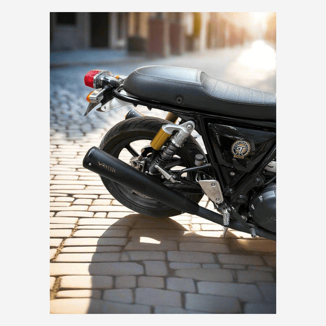 Royal Enfield Interceptor 650 and Continental GT 650 with Barrel Bass Master performance exhaust