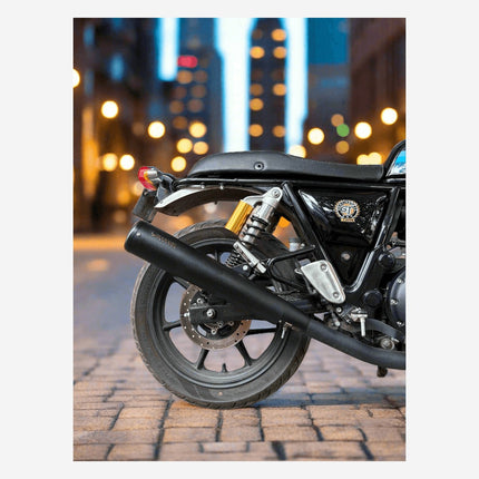 Royal Enfield Interceptor 650 and Continental GT 650 with Barrel Bass Master performance exhaust