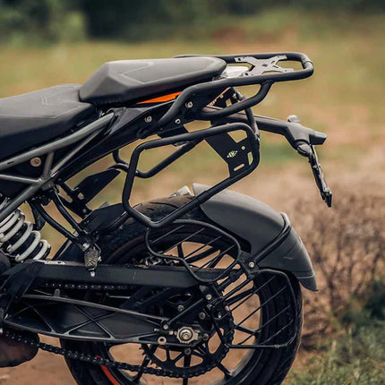 Legundary KTM Duke 250 200 BS6 Gen 2 Poseidon Saddlestay with rear carrier installed