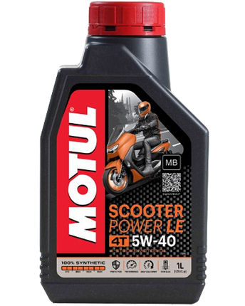 Motul Scooter Power LE 5W-40 Fully Synthetic Scooter Engine Oil 800ml