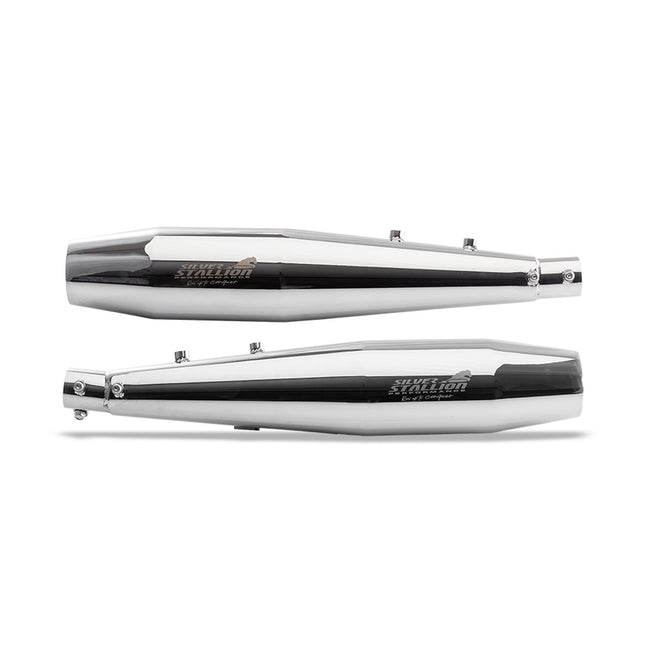 Silver Stallion TWINS Slip-On Exhaust for Royal Enfield Interceptor 650 / Continental GT 650