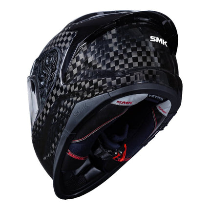 SMK Titan Carbon Full Face Helmet - rear view