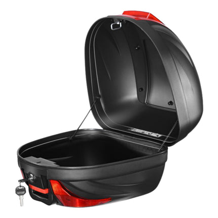 SMK TCR 291N Top Case 29L Motorcycle Luggage - open with soft rubber mat