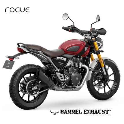 Triumph Speed 400 and Scrambler 400X with Barrel Rogue 2.0 performance exhaust