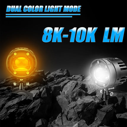 Moto Genius VK G10 white and yellow dual colour light modes