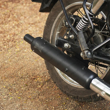 Moto Torque Replica Exhaust for Royal Enfield Classic 350 Reborn – Black