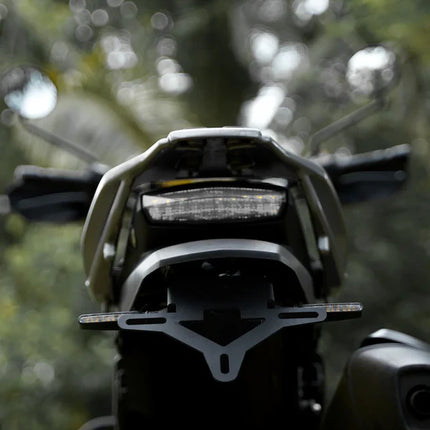 LCB Tail Tidy for Hero XPulse – Sleek Black Mild Steel Number Plate Mount