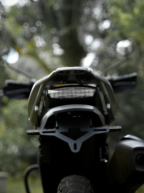 LCB Tail Tidy for Hero XPulse – Sleek Black Mild Steel Number Plate Mount